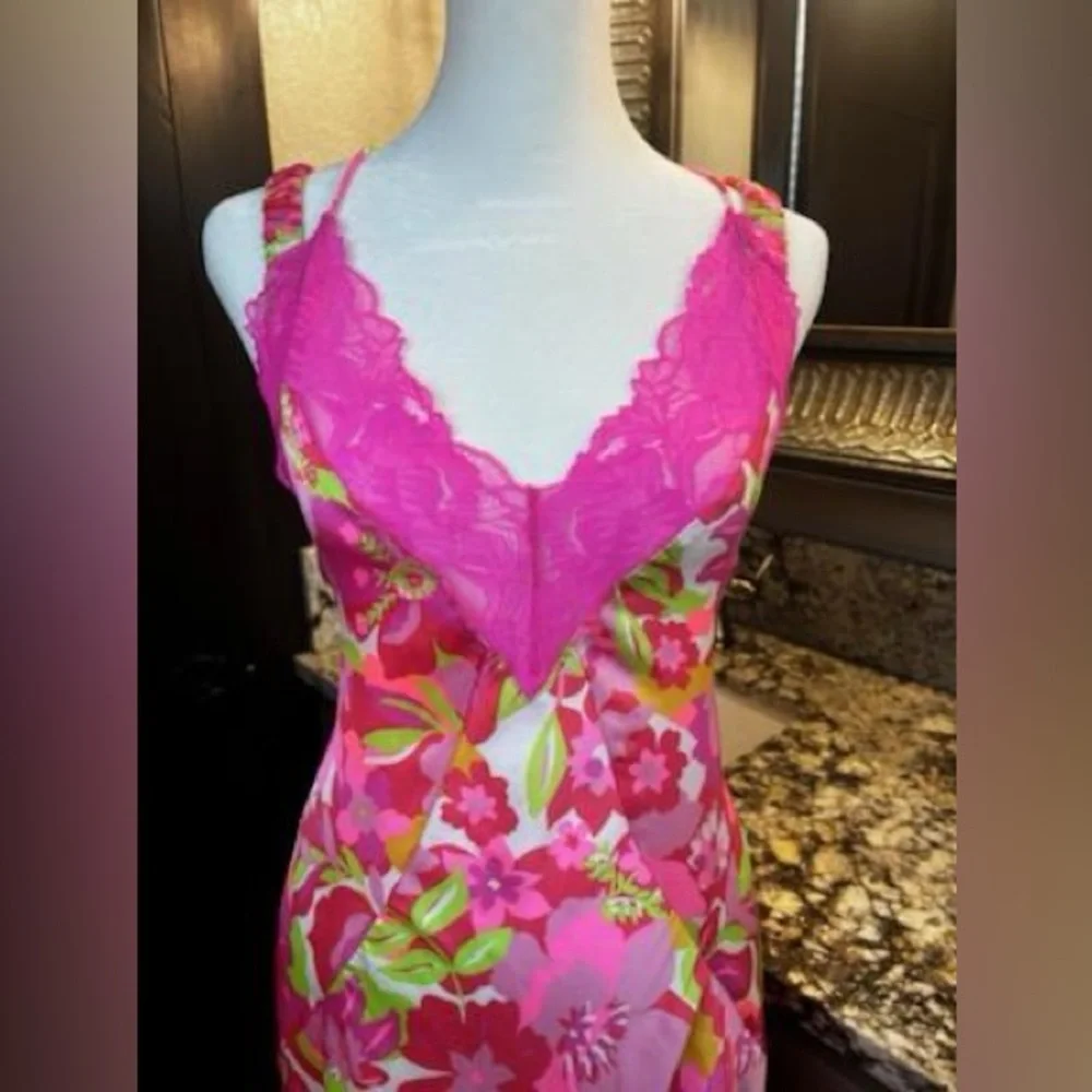 Free People All A Bloom Floral Maxi Dress NWOT Neon Pop Floral small